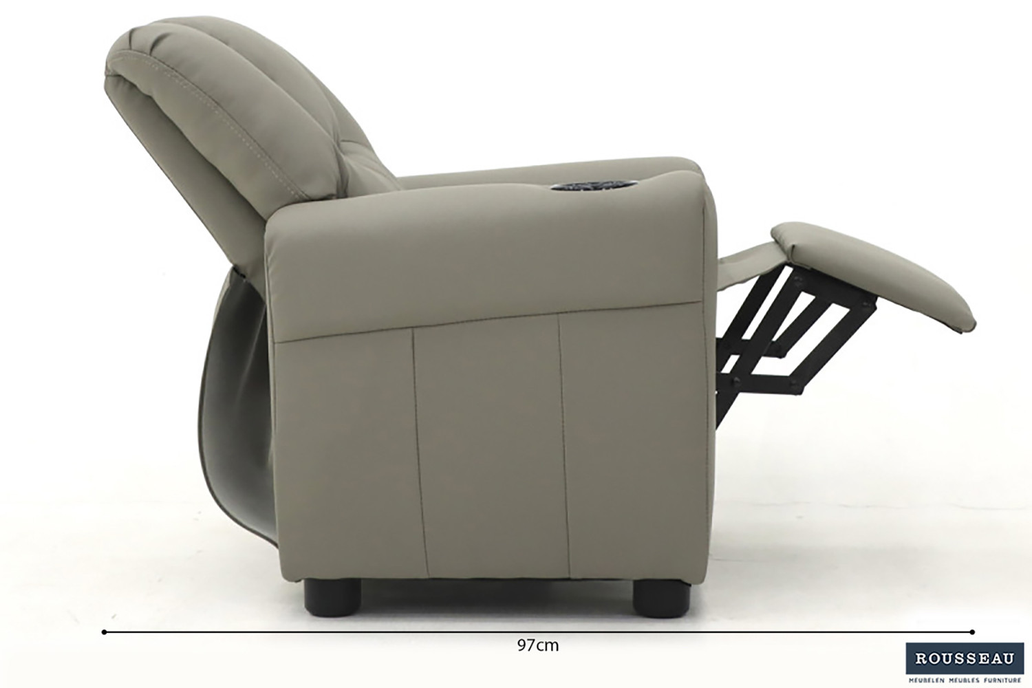 Image 10 for Mini-Relax Renée manueel verstelbaar PU Grijs