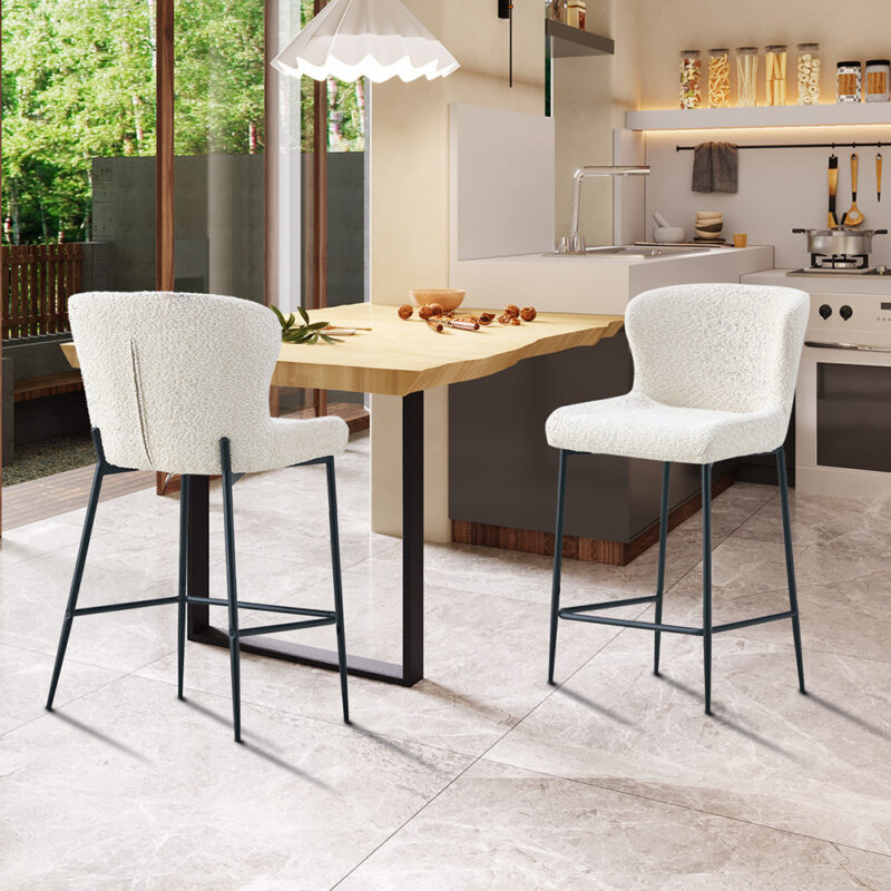 Image 3 for Counterstoel Lisa Bouclé Ecru