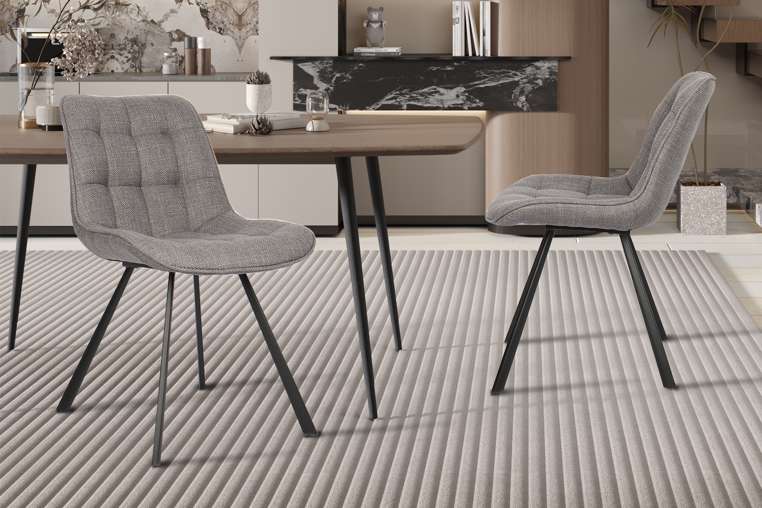 Image 1 for Stoel Ariba Stof Ote Montego 466 Grijs