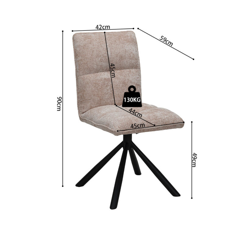 Image 10 for Stoel Jack Draaibaar tot 0 Stof Zand