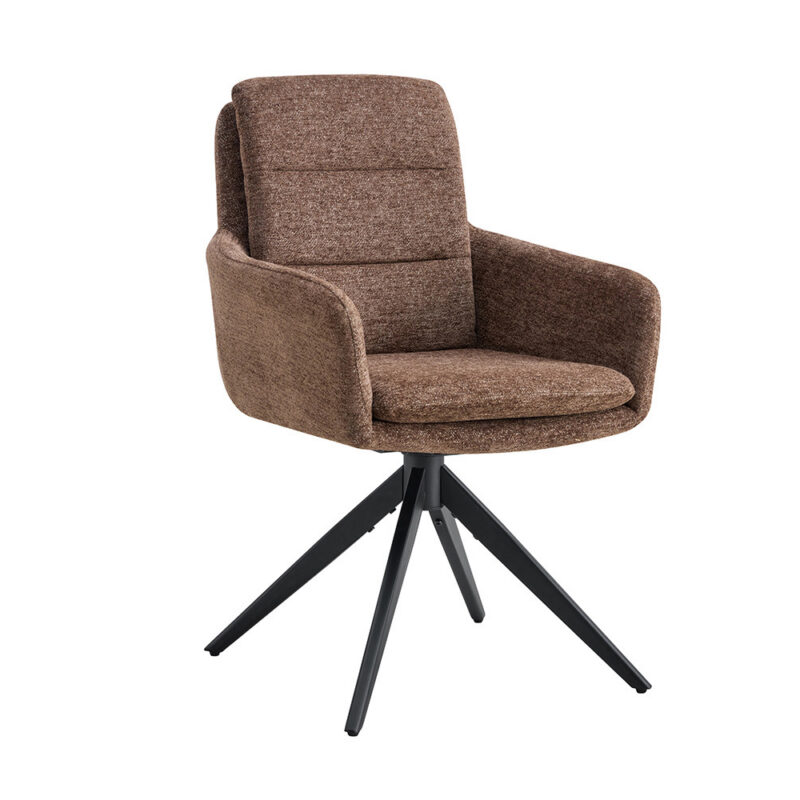Image 4 for Stoel Lisold Draaibaar tot 0 Stof Fabb Raven 45 Bruin