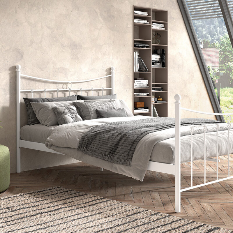 Image 1 for Bed Sacha 140x200 met lattenbodem Wit
