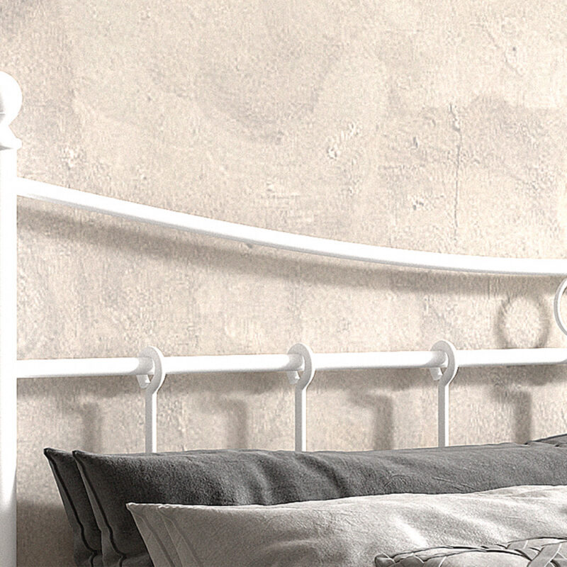 Image 2 for Bed Sacha 140x200 met lattenbodem Wit