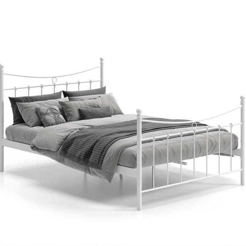 Image 5 for Bed Sacha 140x200 met lattenbodem Wit
