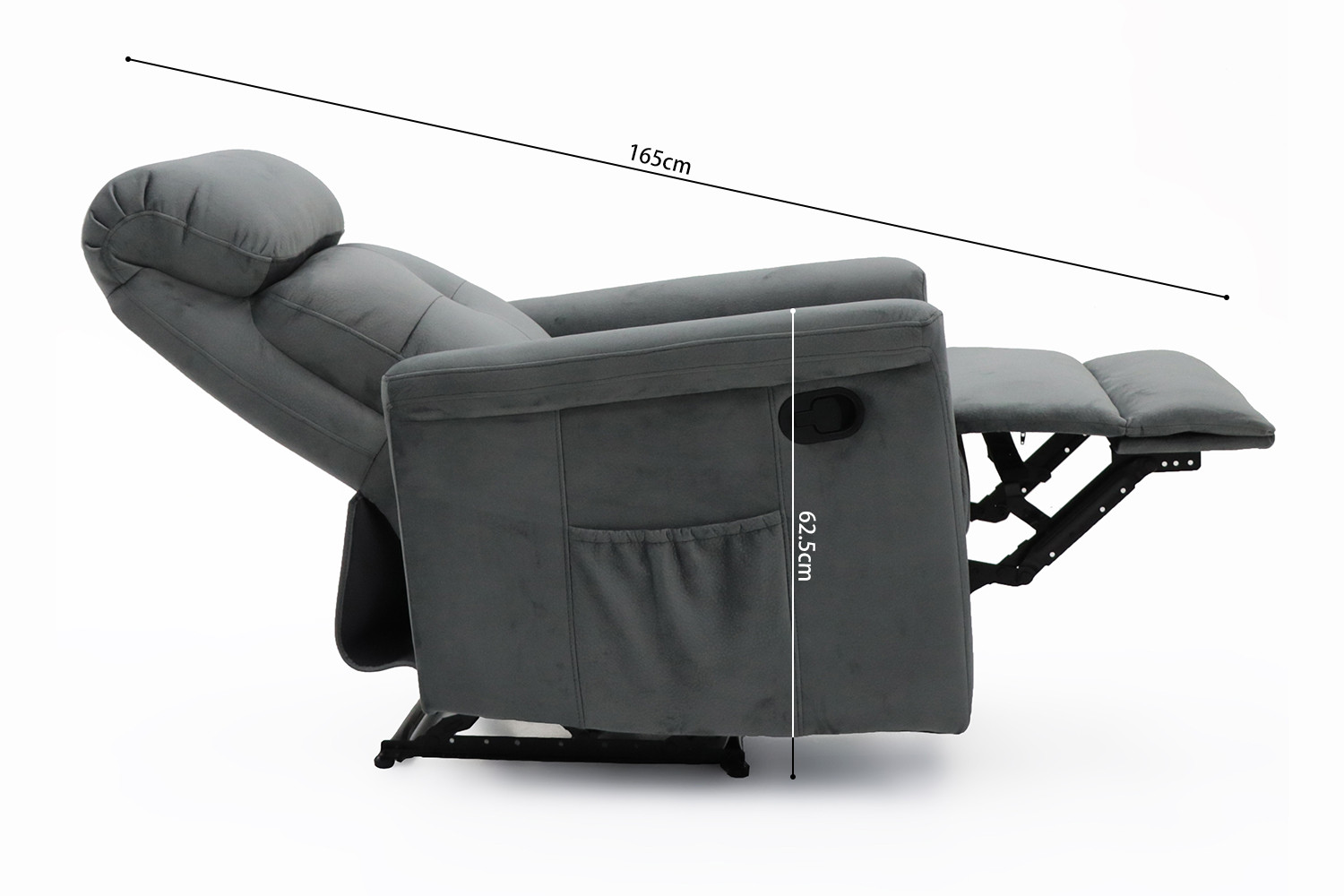 Image 12 for Relax Wuhan manueel verstelbaar Stof Grijs