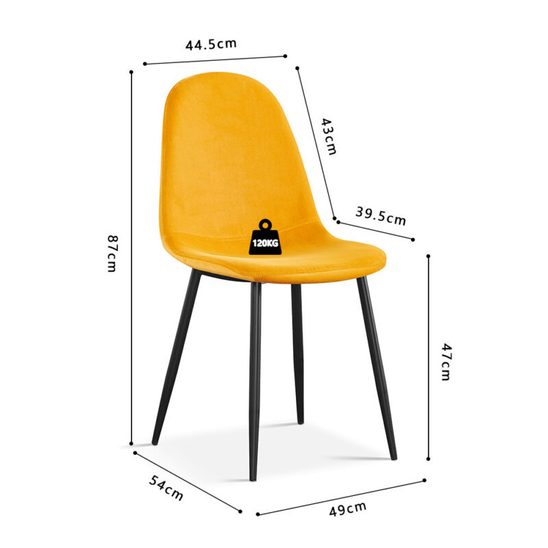 Image 6 for Stoel Boy Fluweel Geel