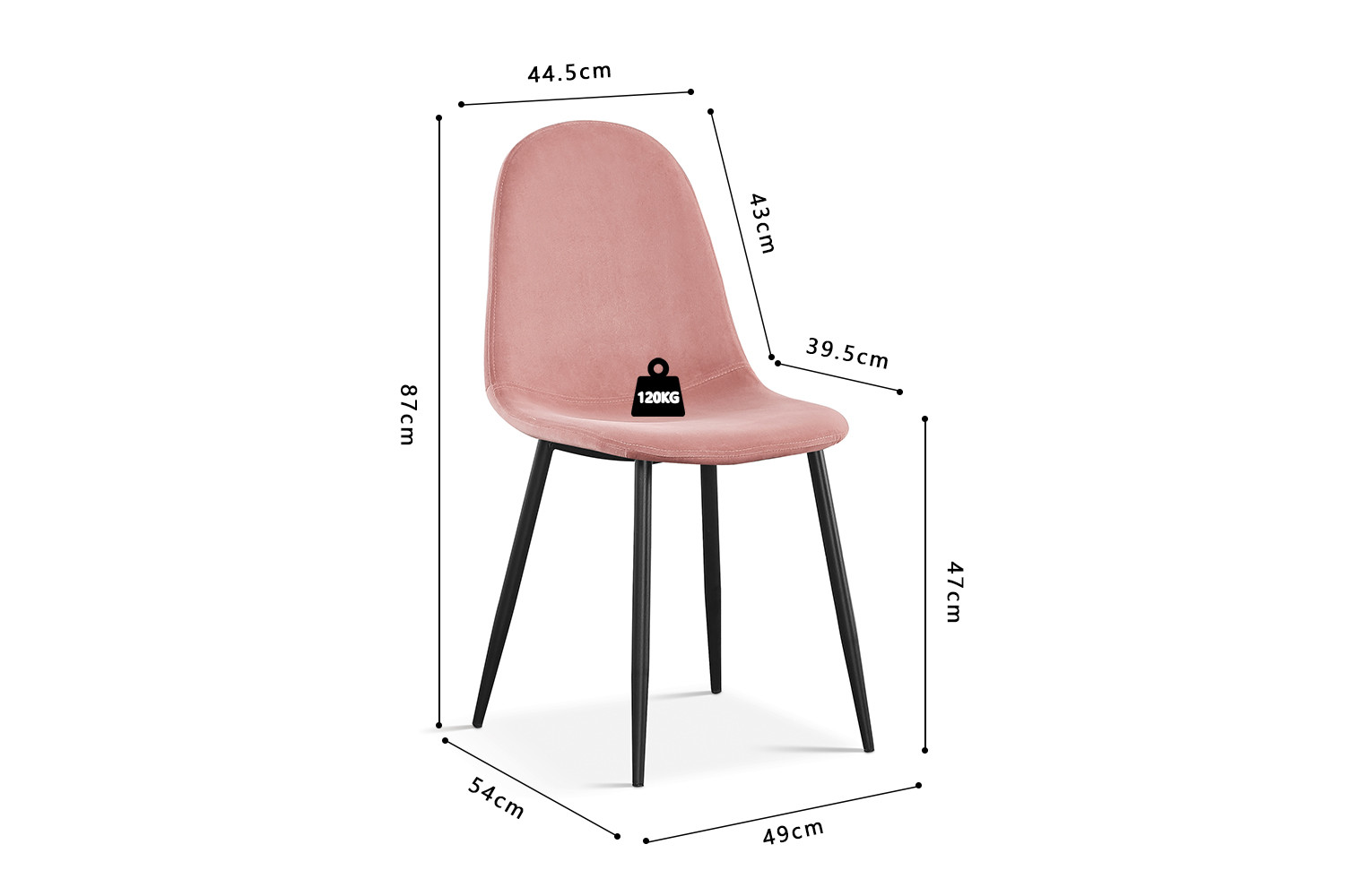 Image 6 for SALE - Stoel Boy Fluweel Roze