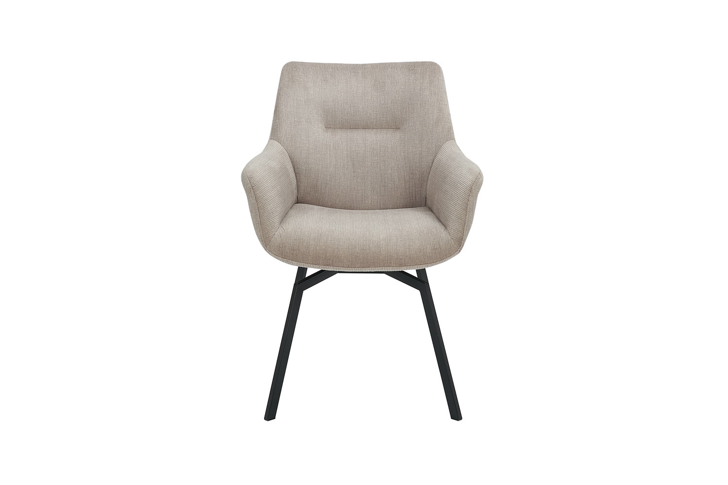 Image 3 for Stoel Modest Draaibaar Ribfluweel Beige