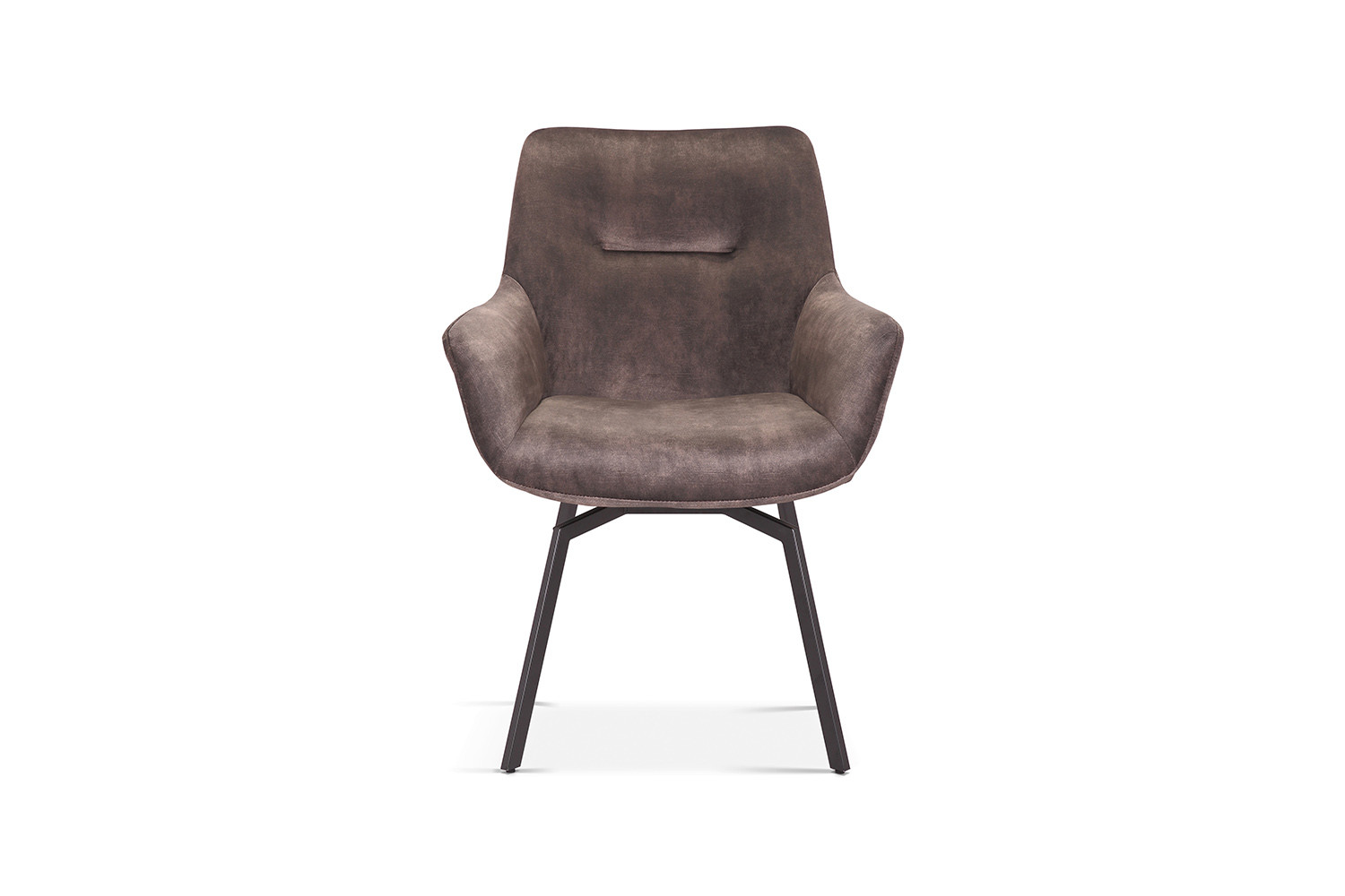 Image 4 for SALE - Stoel Modest Draaibaar Fluweel Taupe