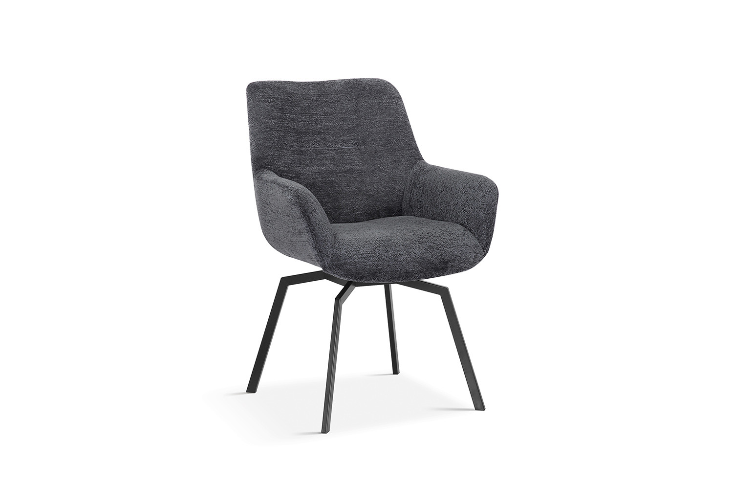 Image 6 for SALE - Stoel Modest Draaibaar Stof Fabb Raven 18 Donkergrijs