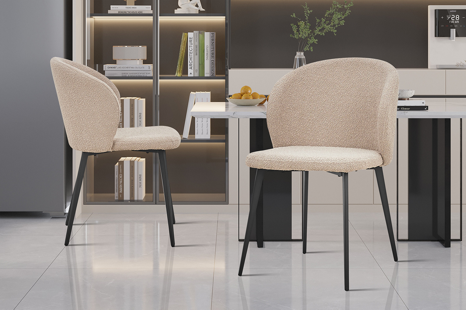 Image 1 for Stoel Toledo Bouclé Zand