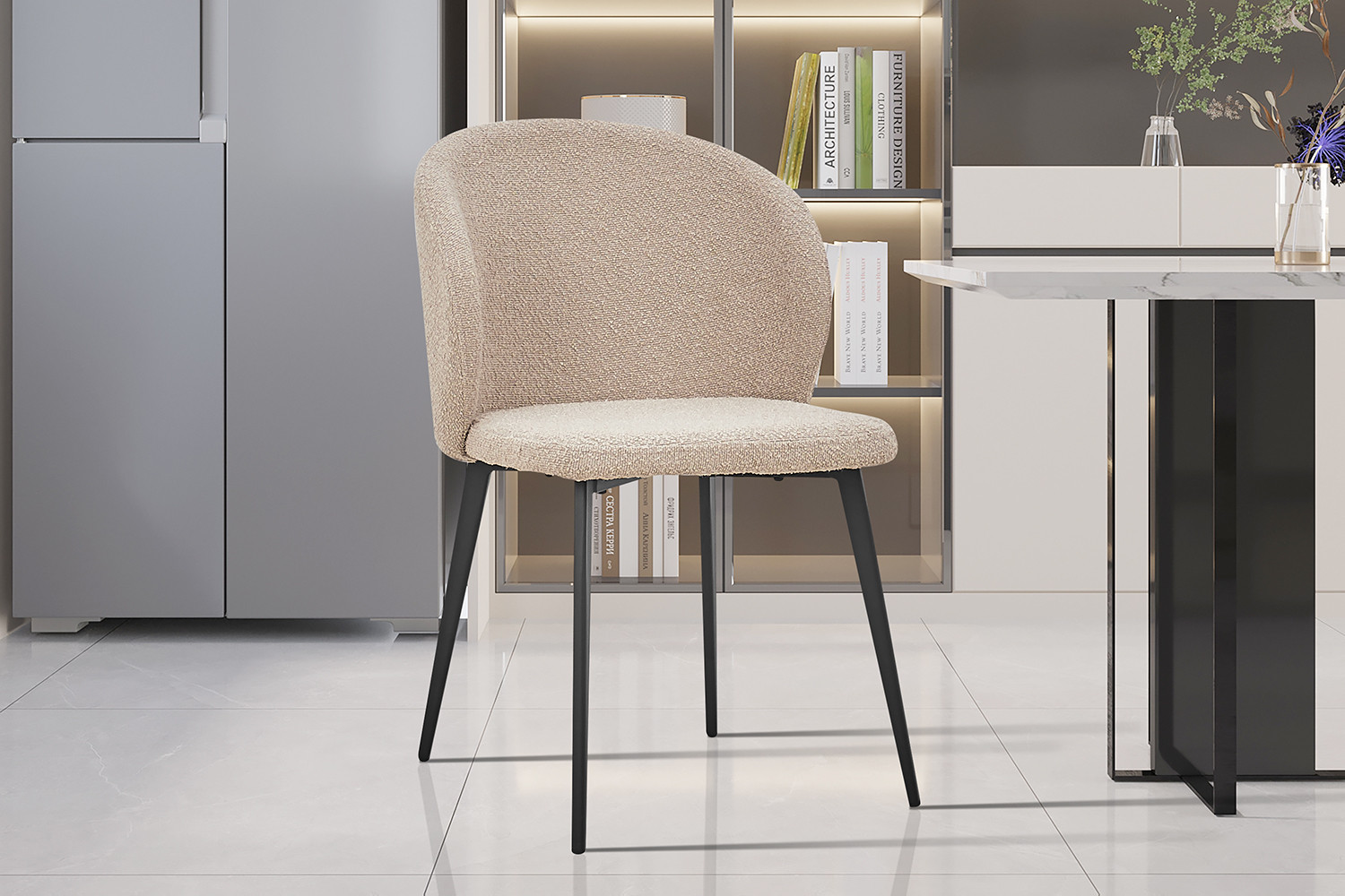 Image 2 for Stoel Toledo Bouclé Zand