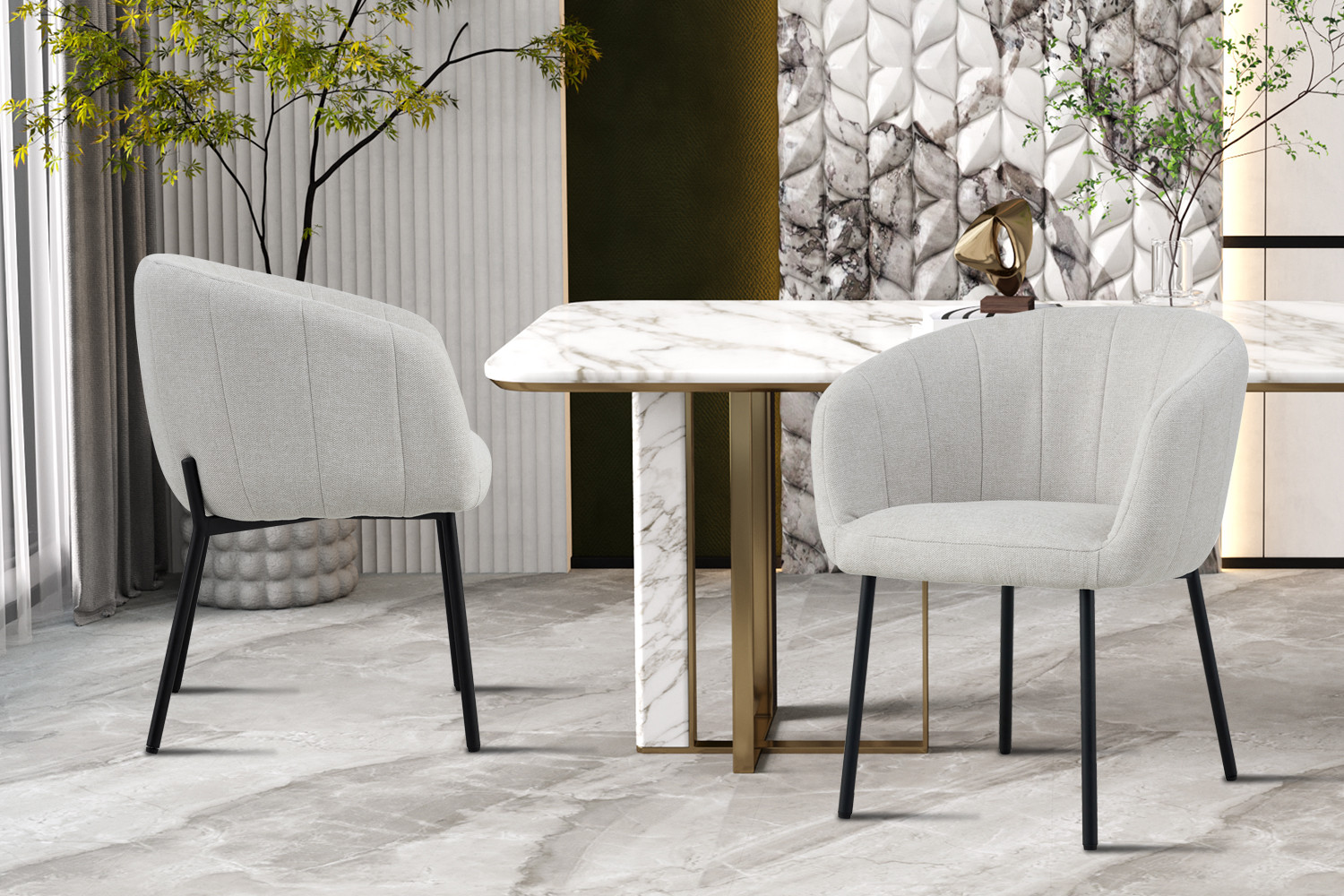 Image 1 for Stoel Sevilla Stof Beige