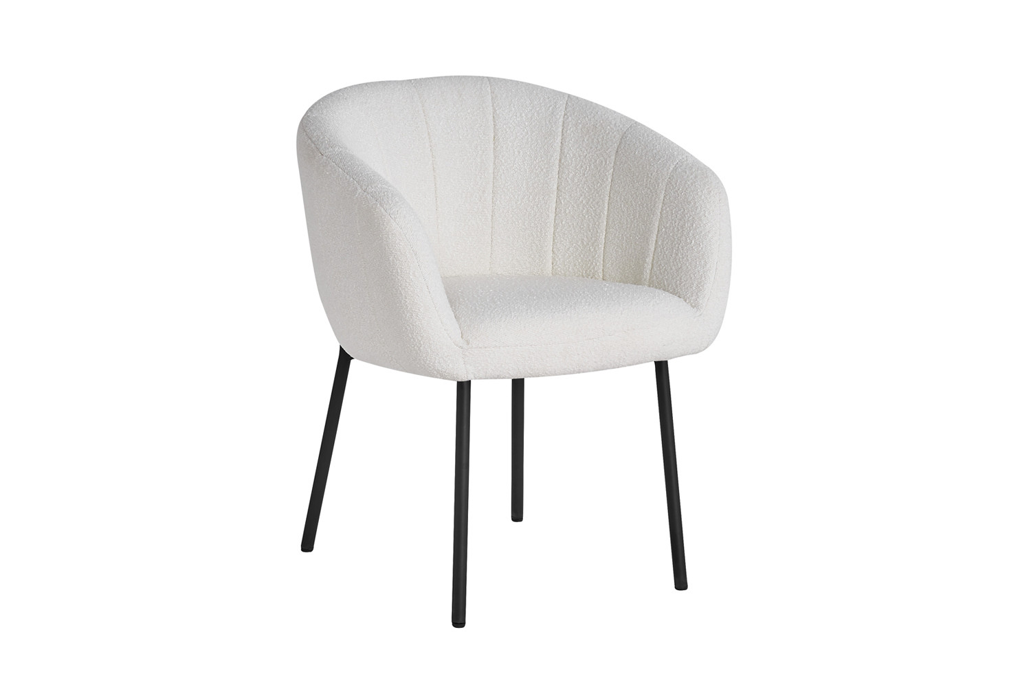 Image 4 for Stoel Sevilla Bouclé Wit