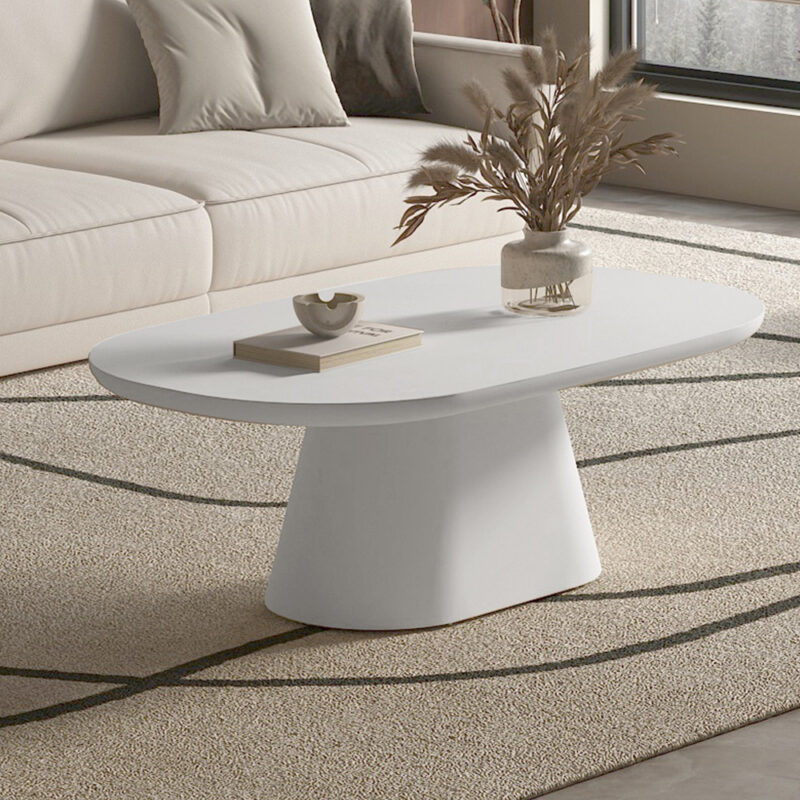 Image 1 for NEW - Salontafel Tavira 120 cm Ovaal Cement Ecru