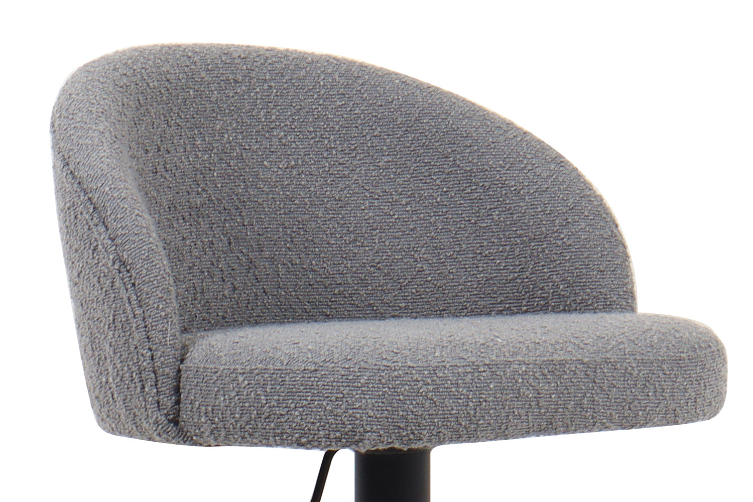 Image 7 for Barstoel Arda Bouclé Lichtgrijs