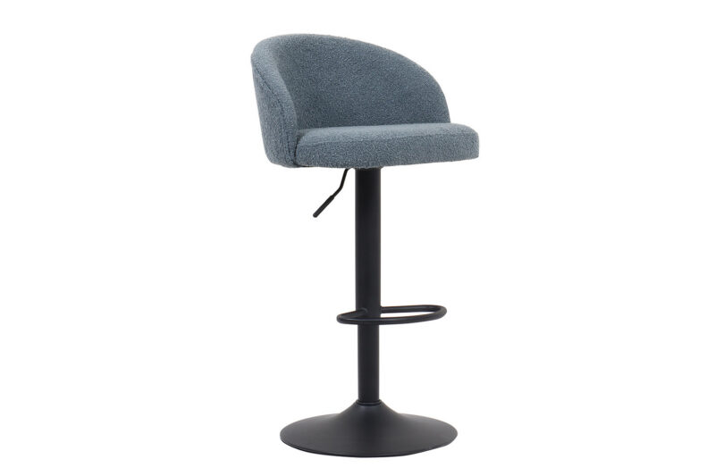 Image 4 for SALE - Barstoel Arda Bouclé Blauw