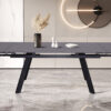 Image 2 for Uitschuifbare tafel Hera 160-240 cm Rechthoekig Steen Zwart