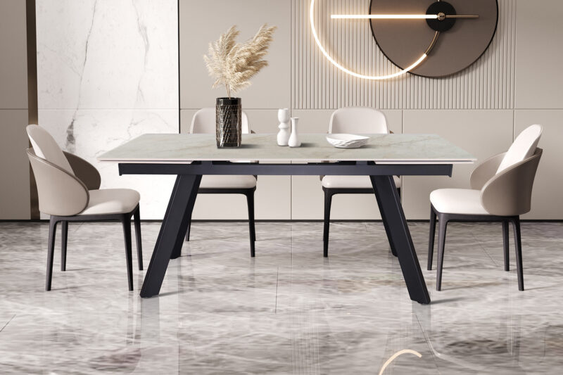 Image 1 for Uitschuifbare tafel Hera 160-240 cm Rechthoekig Glanzend Shakespear Beige