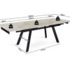 Image 10 for Uitschuifbare tafel Hera 160-240 cm Rechthoekig Glanzend Shakespear Beige
