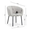 Image 8 for Stoel Sevilla Stof Beige