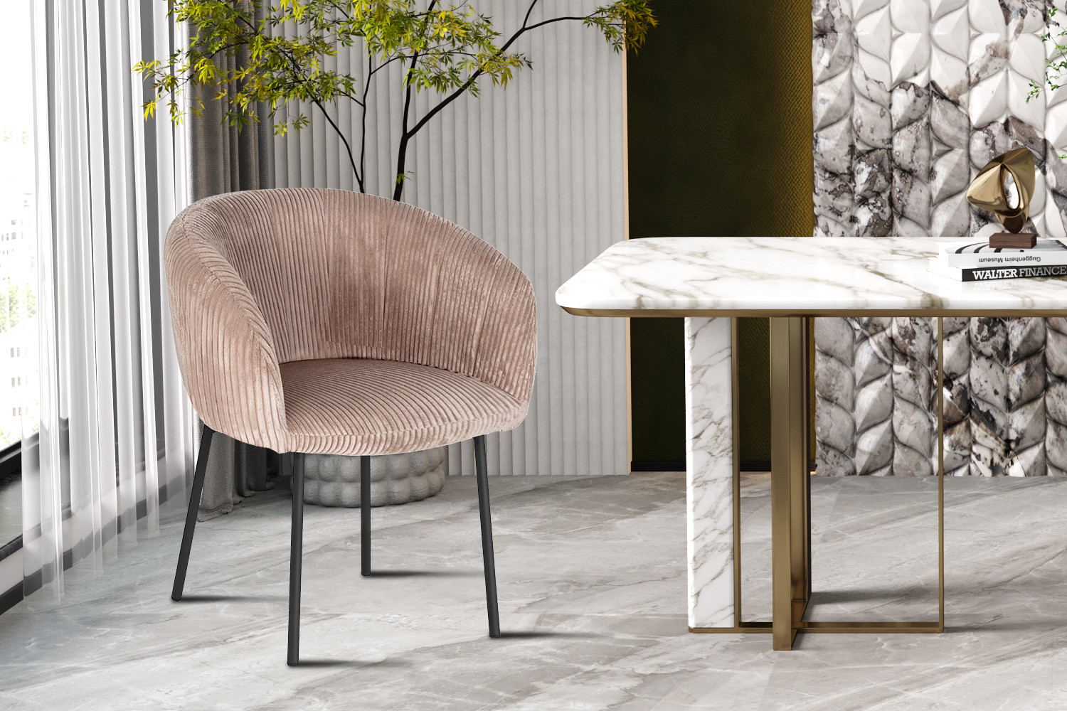 Image 2 for Stoel Sevilla Corduroy Fabb Hyper 38 Zand