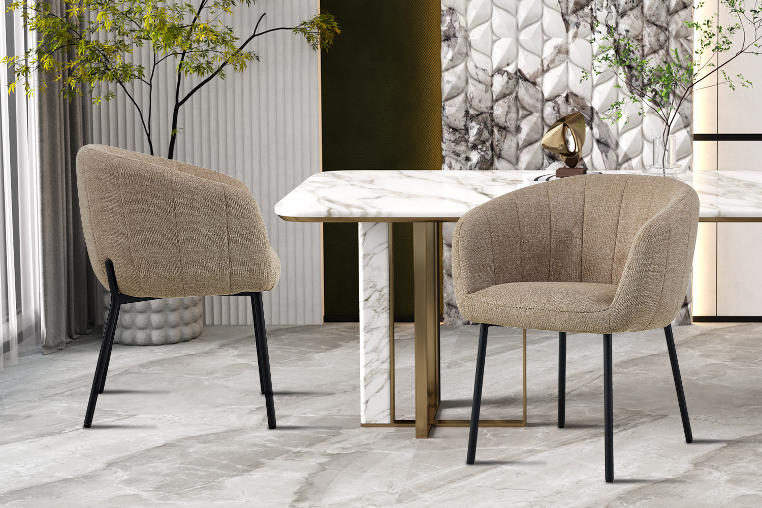 Image 1 for Stoel Sevilla Stof Zand