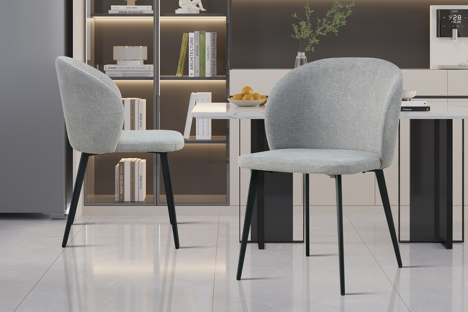 2f321e62-374d-4881-8290-9e56571c5b10 Image 1 for Stoel Toledo Stof Lichtgrijs