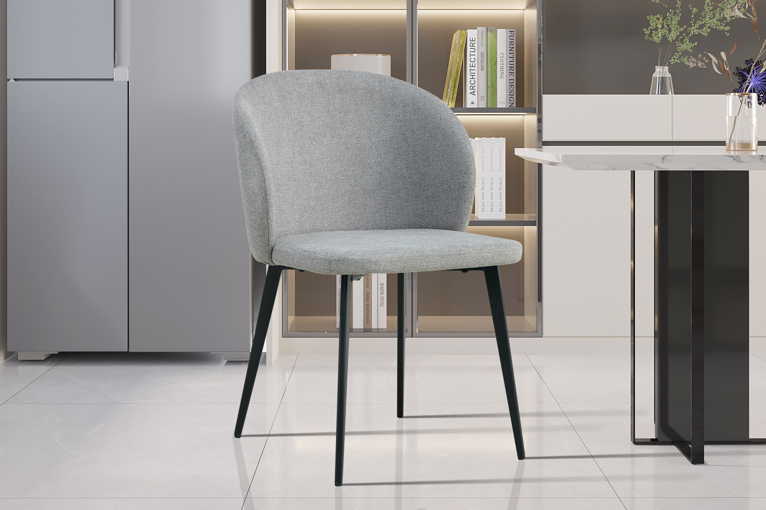 f4e654e0-8f96-4745-972a-c0d7a389eeb6 Image 2 for Stoel Toledo Stof Lichtgrijs