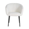 Image 3 for Stoel Sevilla Bouclé Wit
