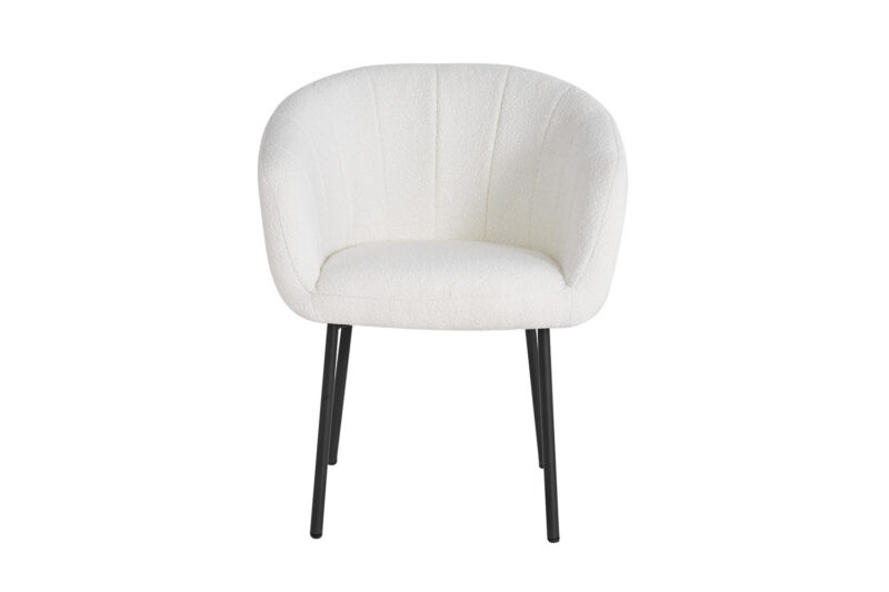 Image 3 for Stoel Sevilla Bouclé Wit