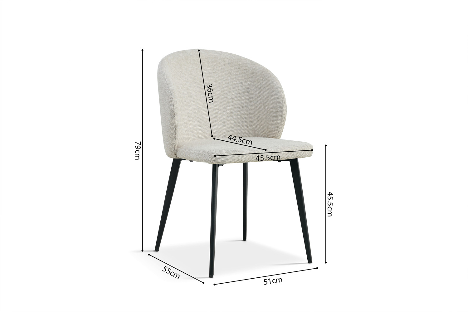 f1a5f6fe-071d-4b80-90ca-850230abdfde Image 8 for Stoel Toledo Stof Beige