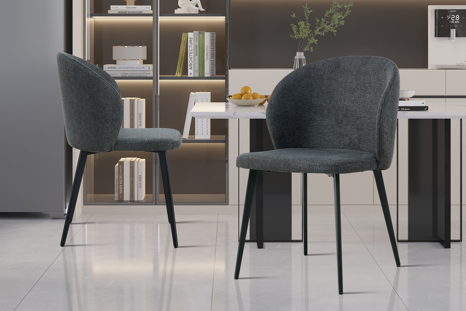 ee71258d-dfee-4de0-9afa-08c6427051fa Image 1 for Stoel Toledo Stof Donkergrijs