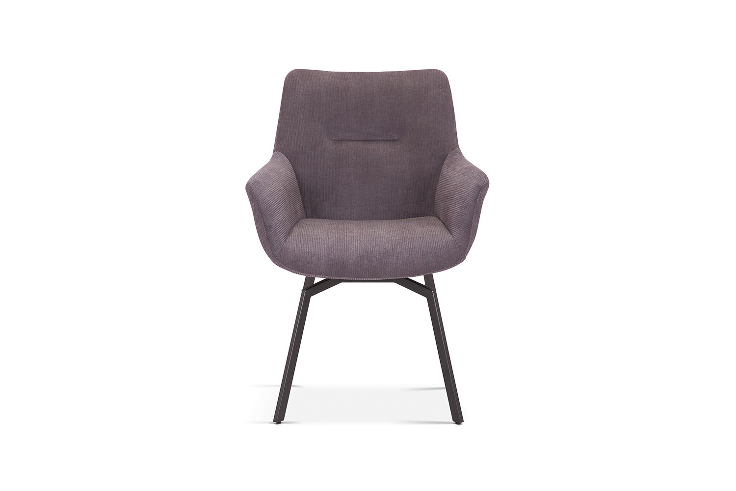 Image 4 for SALE - Stoel Modest Draaibaar Ribfluweel Grijs