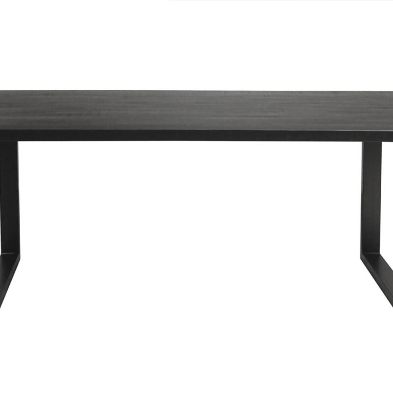 Image 4 for SALE - Tafel Nicola 200 cm Rechthoekig Mango hout zwart