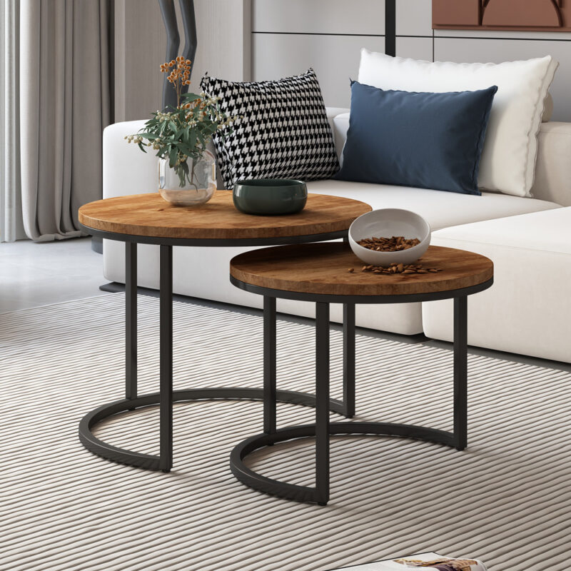 Image 1 for Salontafel Goja 2-delig Mango hout