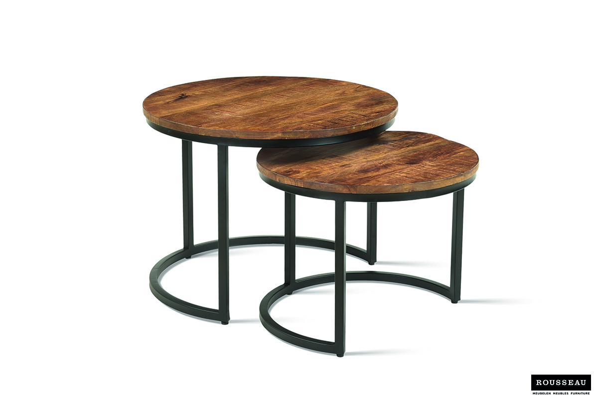 Image 7 for Salontafel Goja 2-delig Mango hout