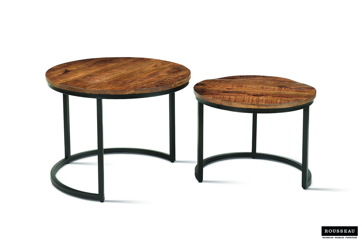 Image 8 for Salontafel Goja 2-delig Mango hout