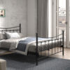 Image 1 for Bed Sacha 160x200 met lattenbodem Zwart