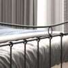 Image 3 for Bed Sacha 160x200 met lattenbodem Zwart