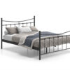 Image 5 for Bed Sacha 160x200 met lattenbodem Zwart