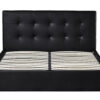Image 2 for Bed met koffer Porto 160x200 met lattenbodem PU Zwart