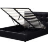 Image 4 for Bed met koffer Porto 160x200 met lattenbodem PU Zwart