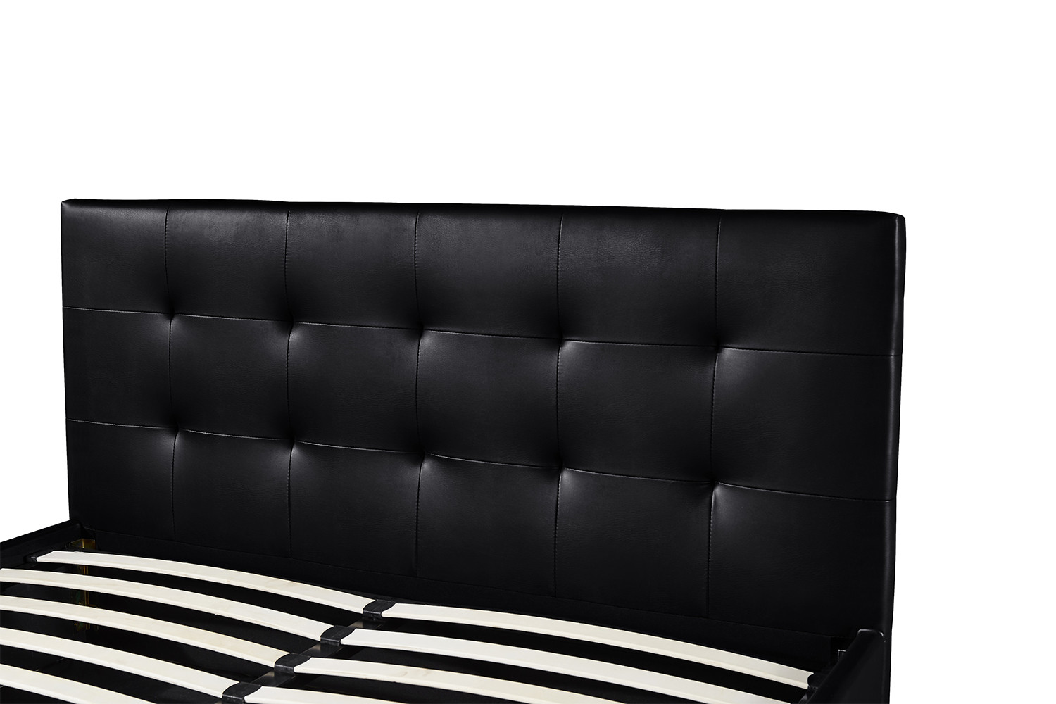 Image 5 for Bed met koffer Porto 160x200 met lattenbodem PU Zwart