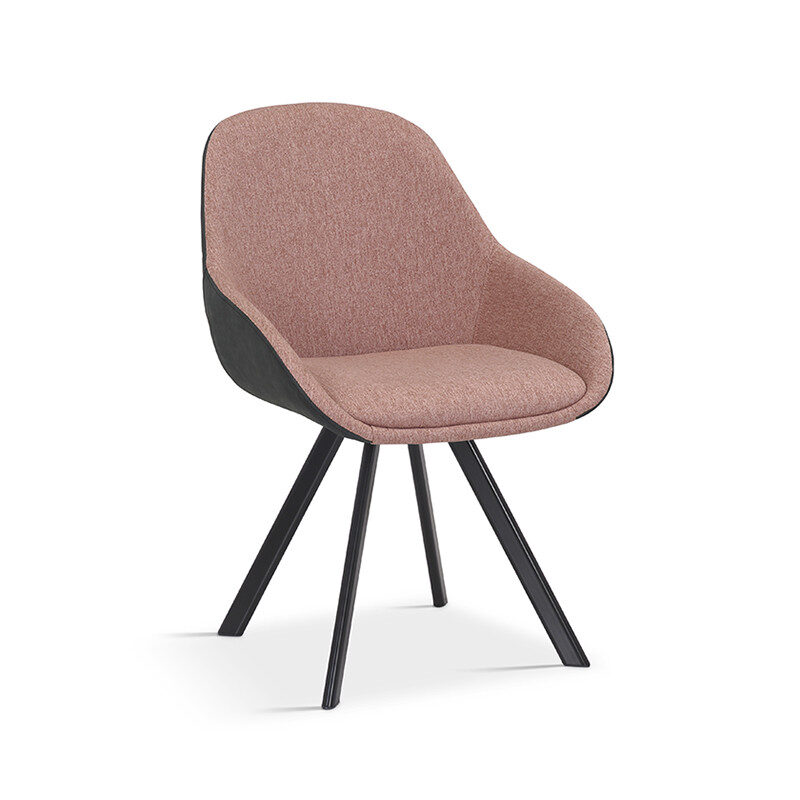 Image 2 for SALE - Stoel Jan Stof Roze Rug PU Donkergrijs