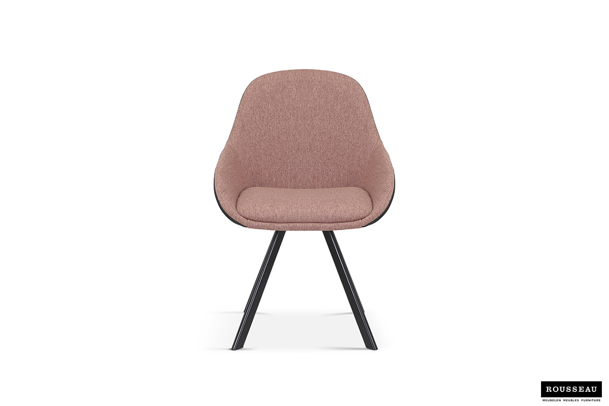 Image 3 for SALE - Stoel Jan Stof Roze Rug PU Donkergrijs