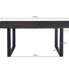 b419a1b7-9744-45bc-84fc-e1e4e46f66b7 Image 7 for SALE - Tafel Alexander 200 cm Decor Donkerbruin