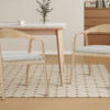 Image 1 for NEW - Stoel Claire Essenhout Naturel Stof Ote Milan 103 Beige