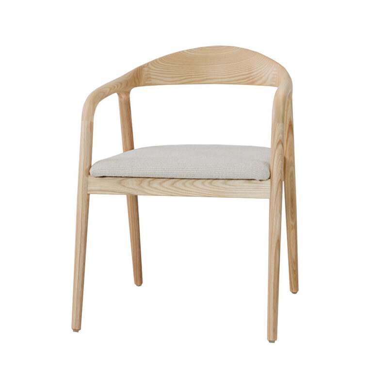 Image 5 for NEW - Stoel Claire Essenhout Naturel Stof Ote Milan 103 Beige