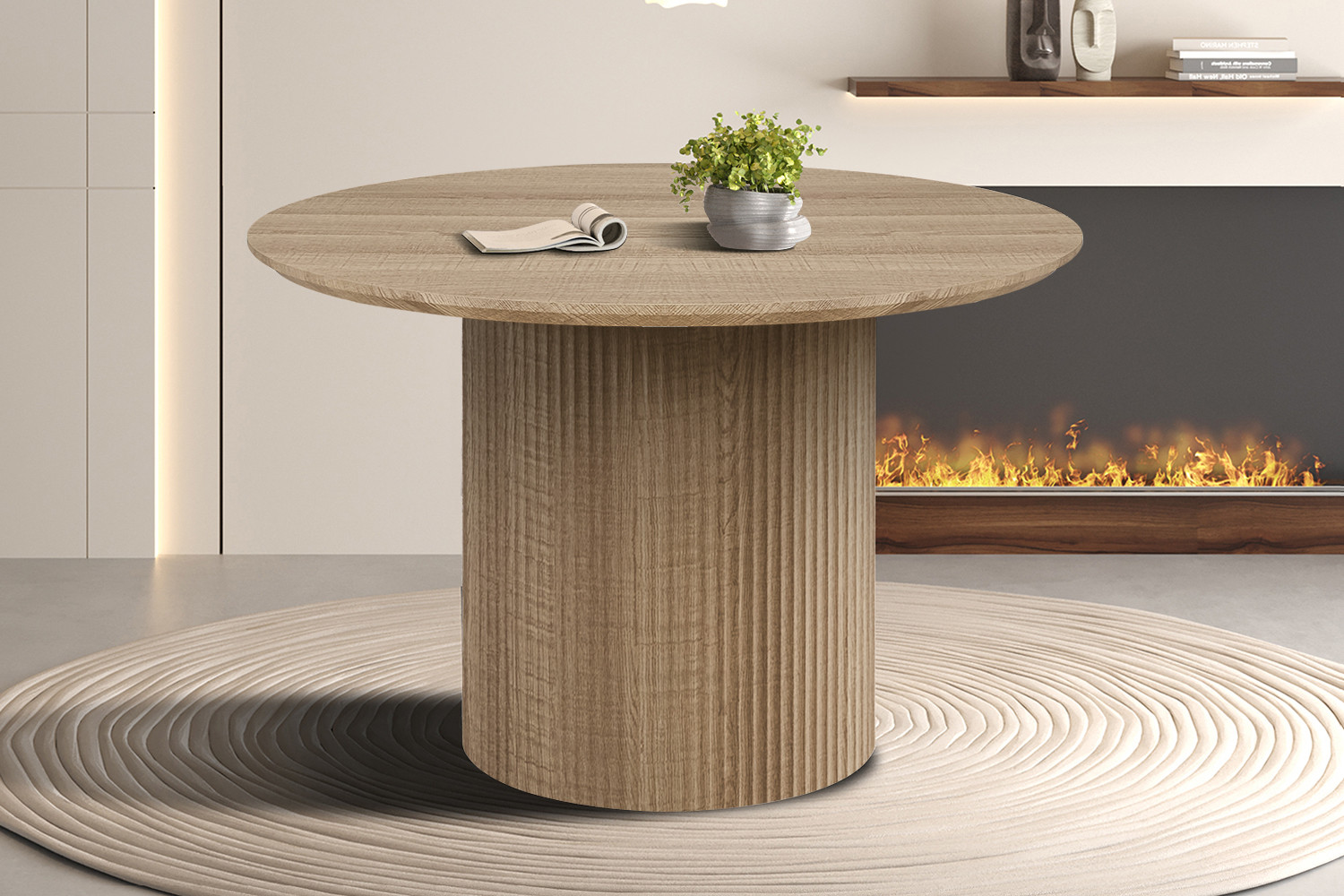 Image 2 for NEW - Tafel Lagos 120 cm Rond Decor Eik Naturel